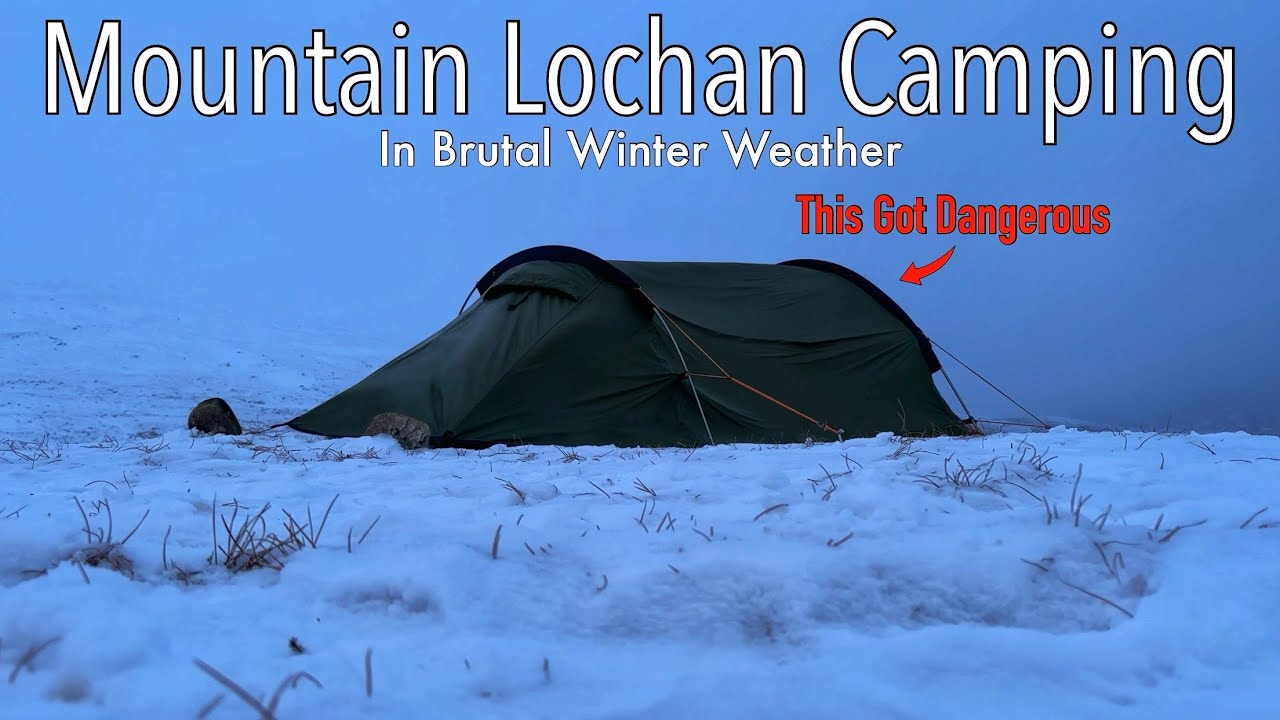 The Calm Before The Storm - Mountain Lochan Camping In Brutal Winter Conditions