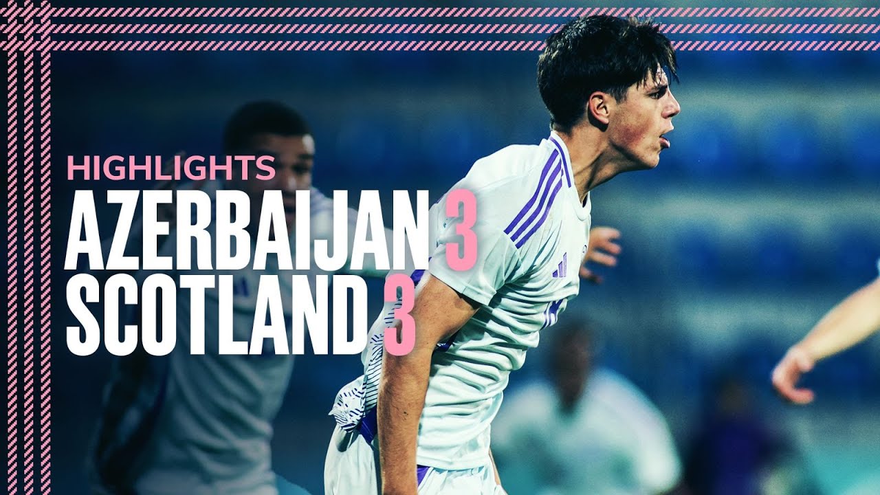9-man Scotland score injury-time leveller | Azerbaijan 3-3 Scotland U21 | EURO Qualifying Highlights