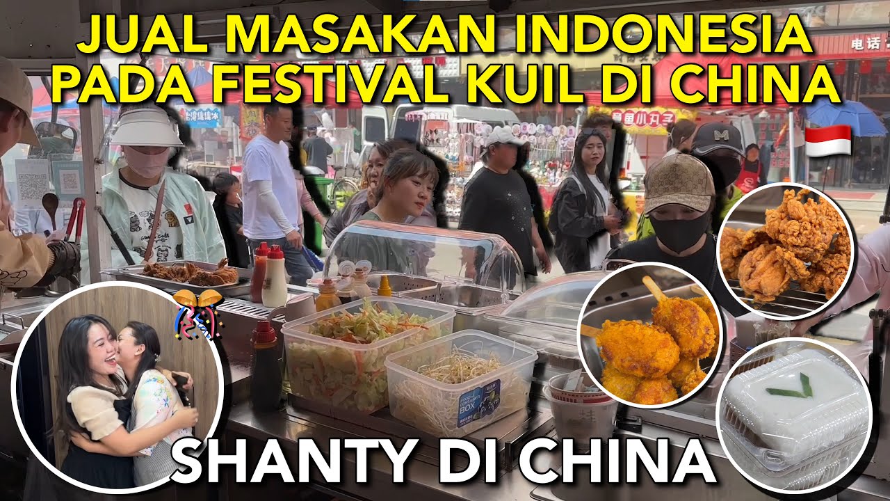 JUAL MASAKAN INDONESIA DI FESTIVAL KUIL CHINA, SERU DITEMANI JUALAN OLEH TEMAN SESAMA INDONESIA!🇮🇩
