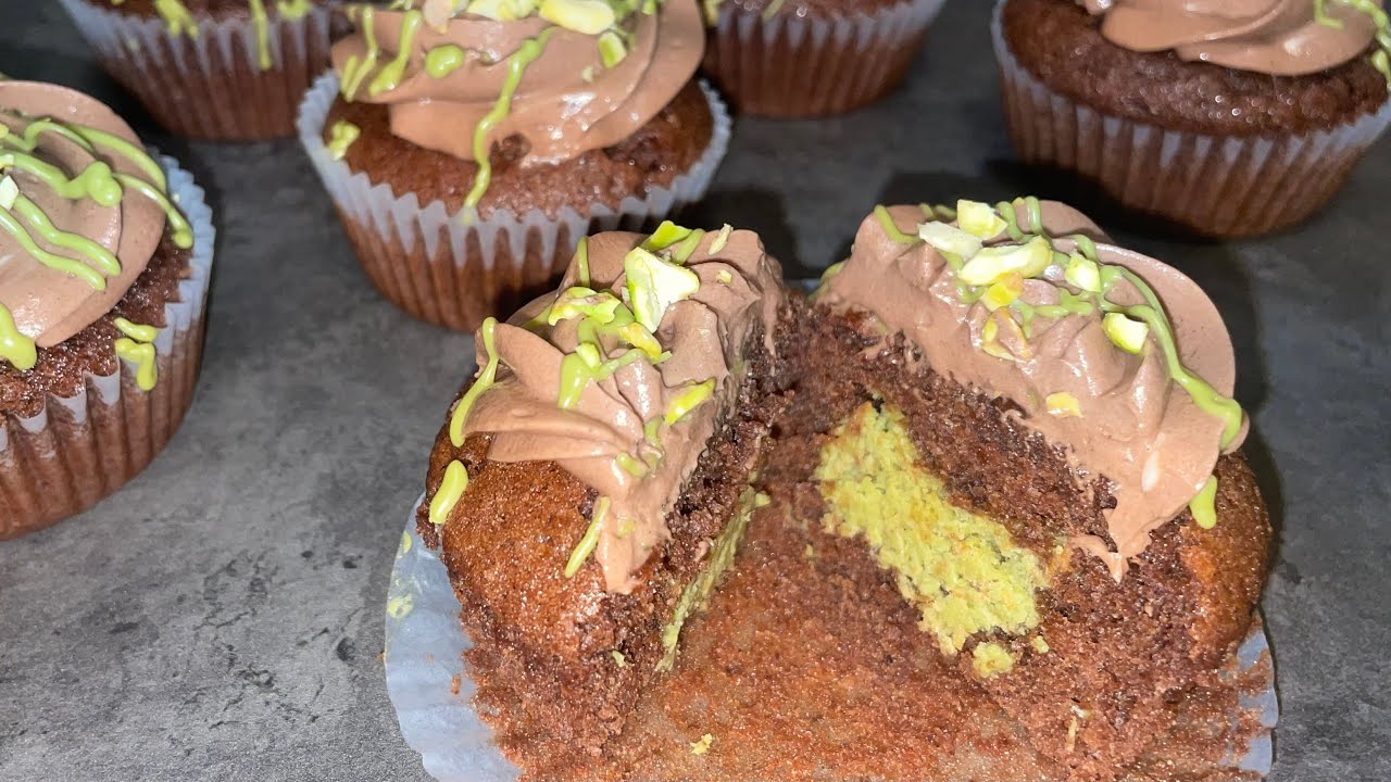 How to make home made Dubai Chocolate Cupcakes - Dubai Chocolade Cupcakes