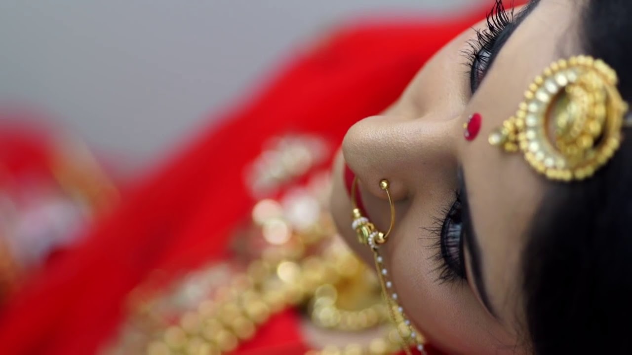 Bride closeup