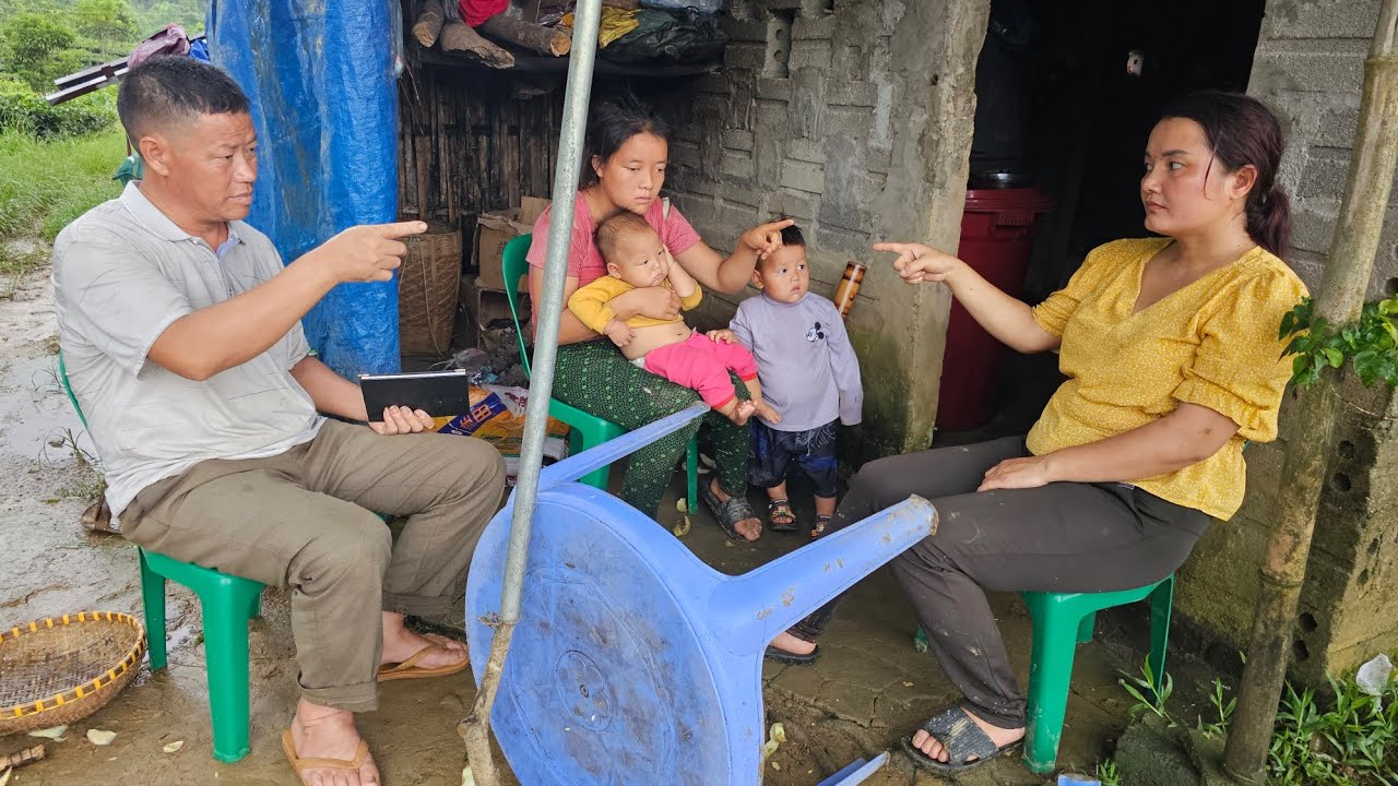 The daughter-in-law called the village chief to deal with her cruel mother-in-law  - lý thi My