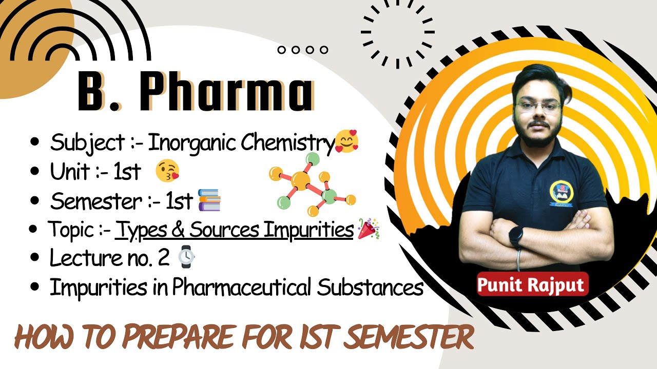 Impurities In Pharmaceutical Substances | Sources Of Impurities | Pharmaceutical Inorganic Chemistry