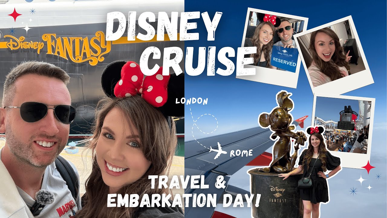 Disney Cruise Line Vlog | Day 1 - Rome | Travel Day & Disney Fantasy Embarkation Day | June 2025