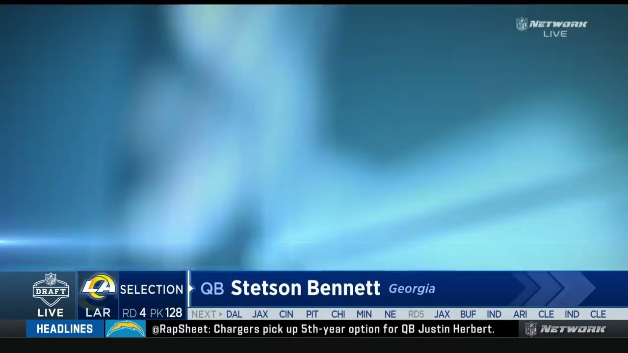 Stetson Bennett Drafted by the Rams