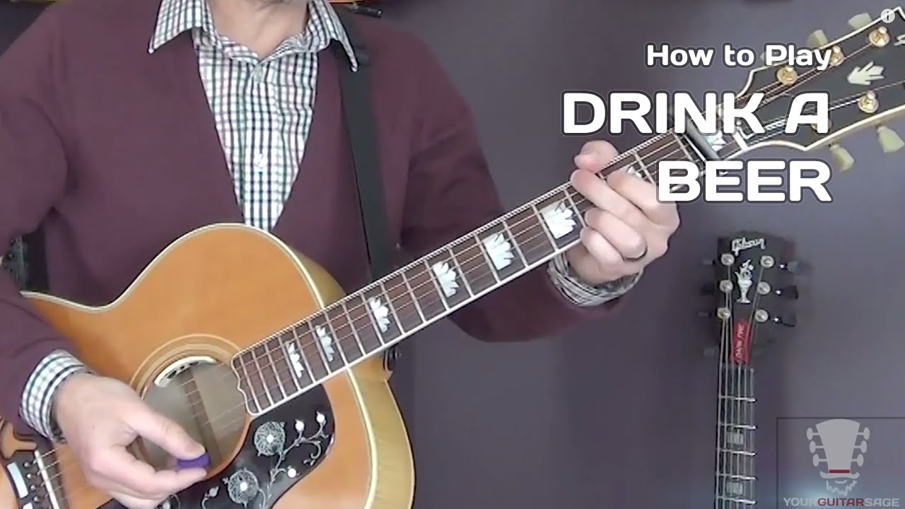How to Play Drink a Beer by Luke Bryan - Acoustic Guitar Lesson