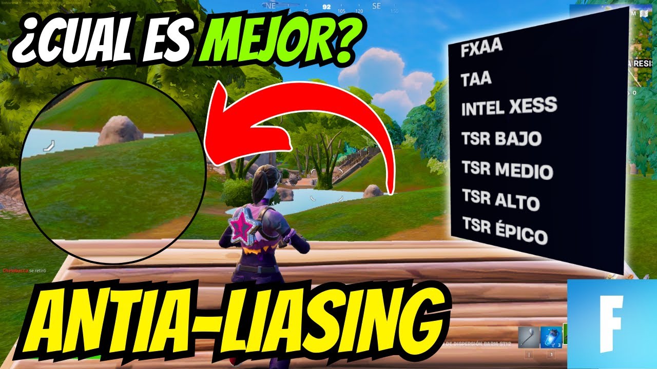 Which anti-aliasing mode is best in Fortnite? Complete comparison