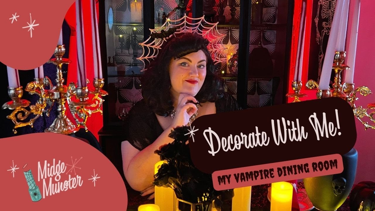 DECORATE FOR HALLOWEEN WITH ME! | My Vampire Dining Room!