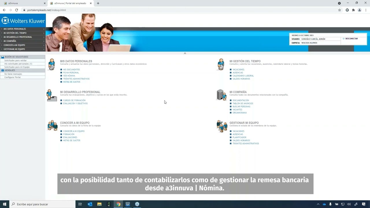 a3INNUVA NOMINA PORTAL DEL EMPLEADO