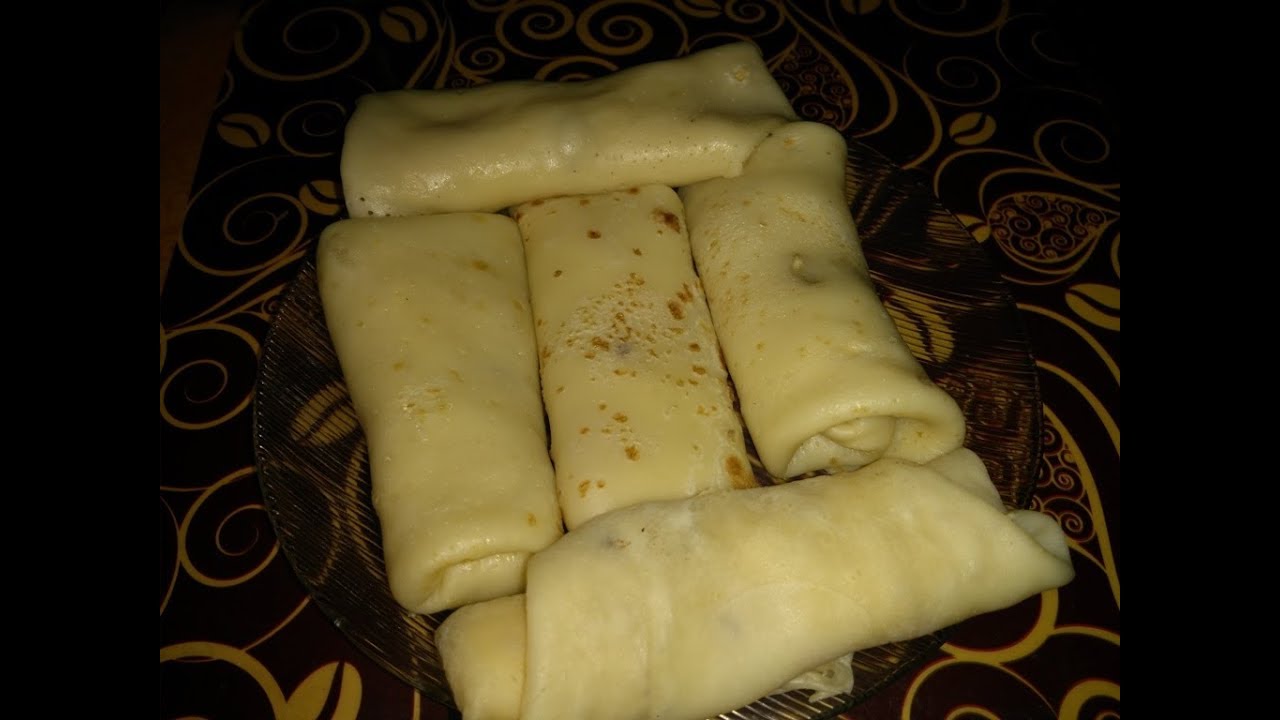 Sweet Coconut Pancake Roll Recipe