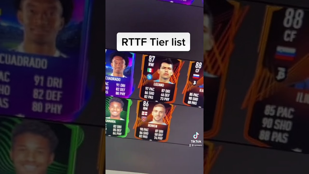 Ranking All Road To The Finals Cards - FIFA 22 Ultimate Team (Tier List) #Shorts