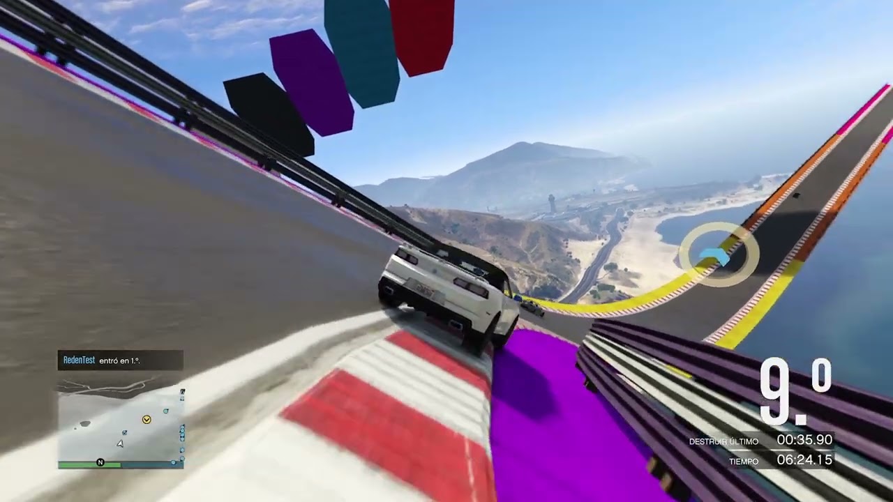 CARRERA DE LARGA DISTANCIA CON CARROS ALEATORIOS - GTA V ONLINE