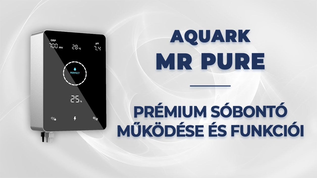 Aquark Mr Pure Prémium sóbontó működése és funkciói
