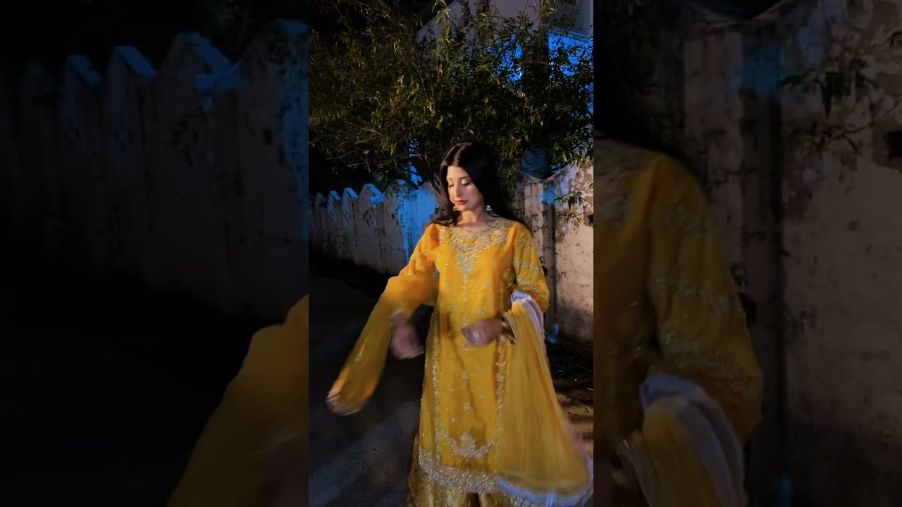 Bhai Ki Mehndi Dress Look 💛 #shorts        #mehndi  #wedding #Mehndi night #pakistanivlogger