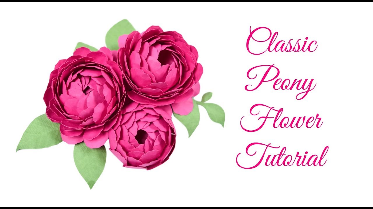 Step by Step Easy Peony Paper Flower Tutorial