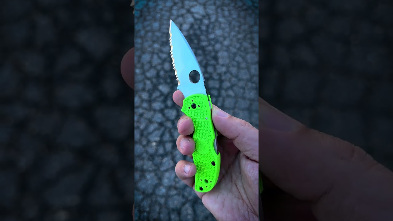 Native&reg; 5 Salt&reg; Green LC200N  #Spyderco #SpydercoKnives