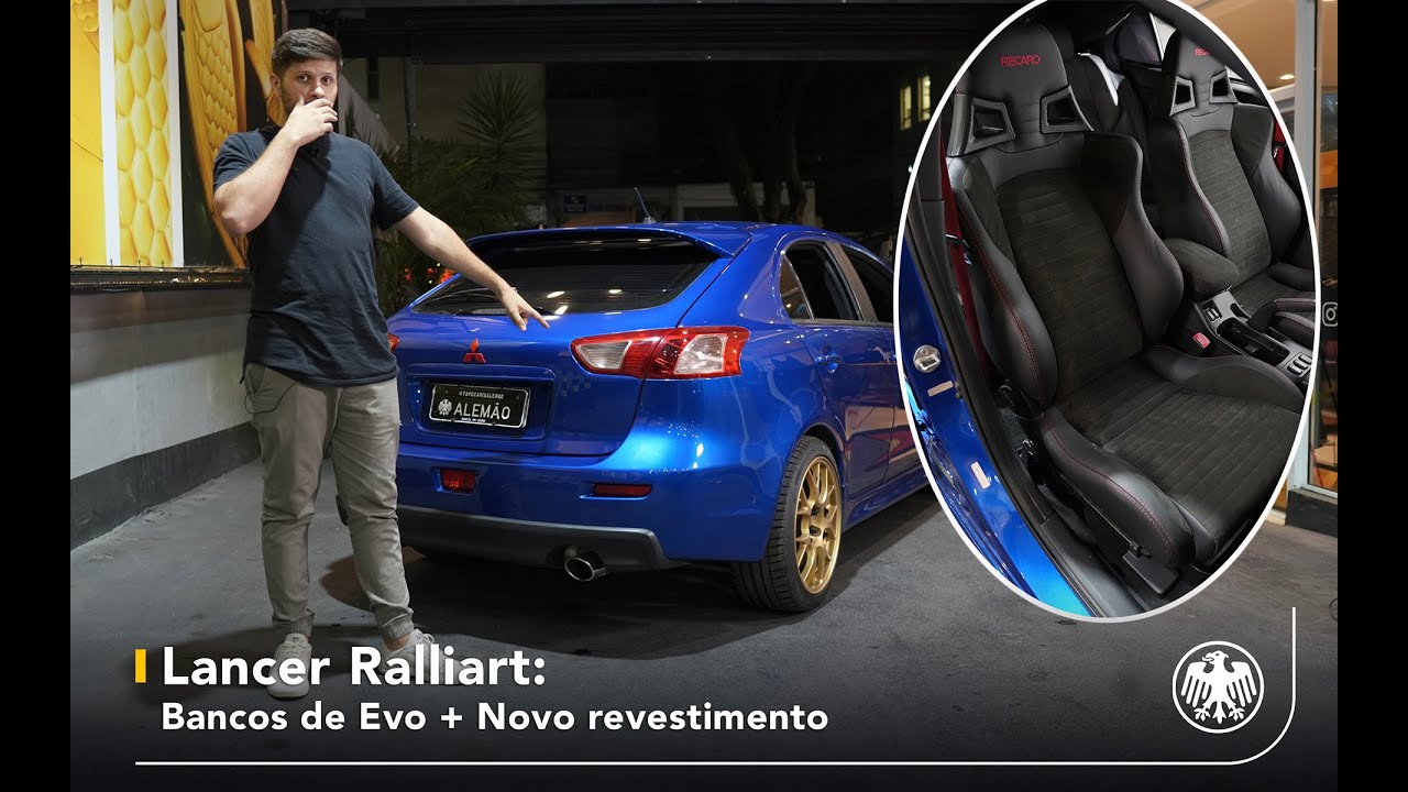LANCER RALLIART transformado em EVO com interna em ALCANTARA