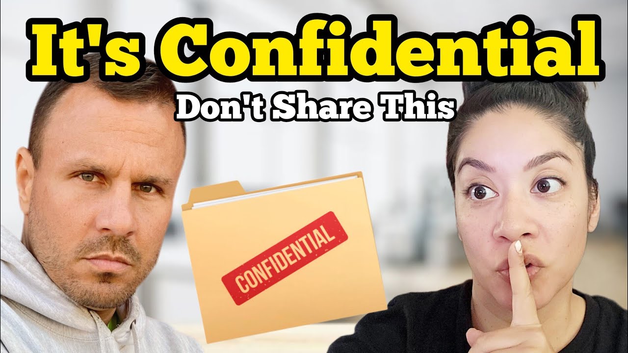 CONFIDENTIAL ... DO NOT SHARE WITH ANYONE