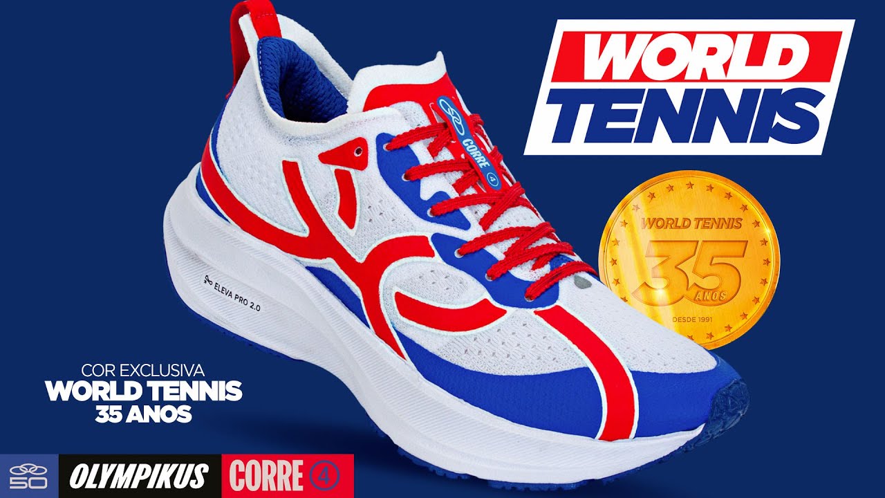 Olympikus CORRE 4 | Cor Exclusiva 35 anos de World Tennis