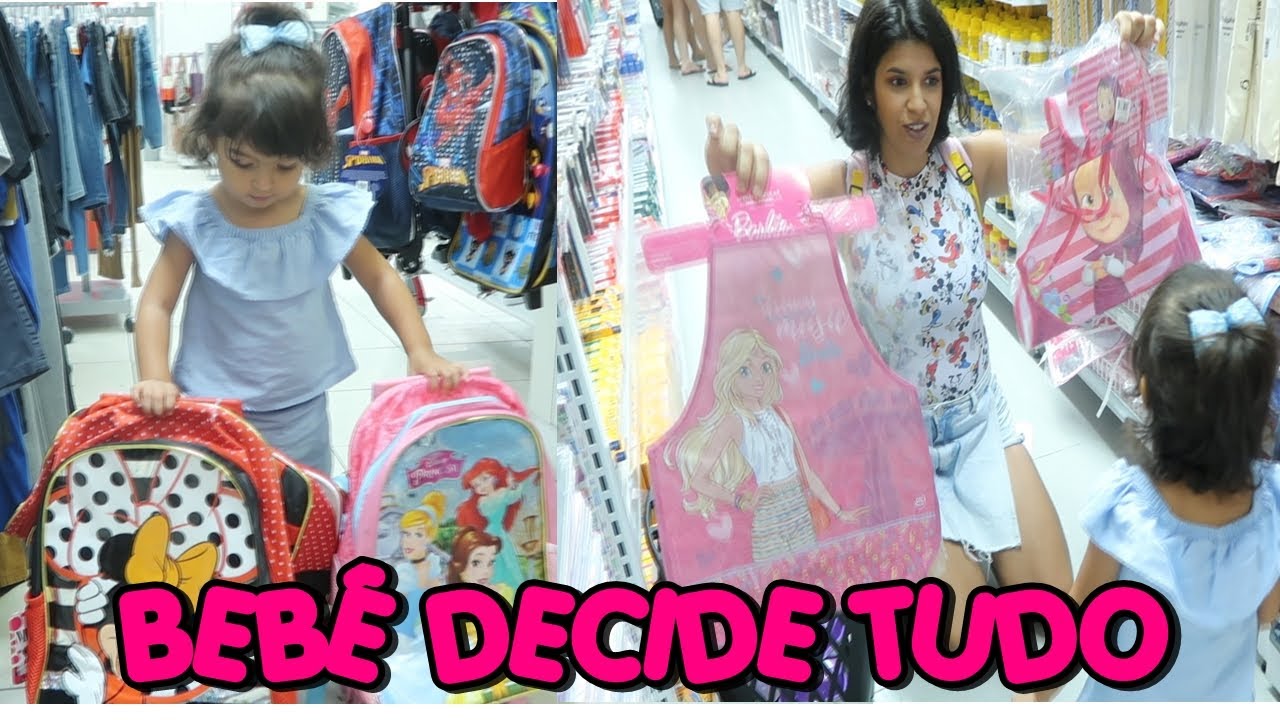 BEBE DECIDIU MATERIAL ESCOLAR| CuriosaJuh