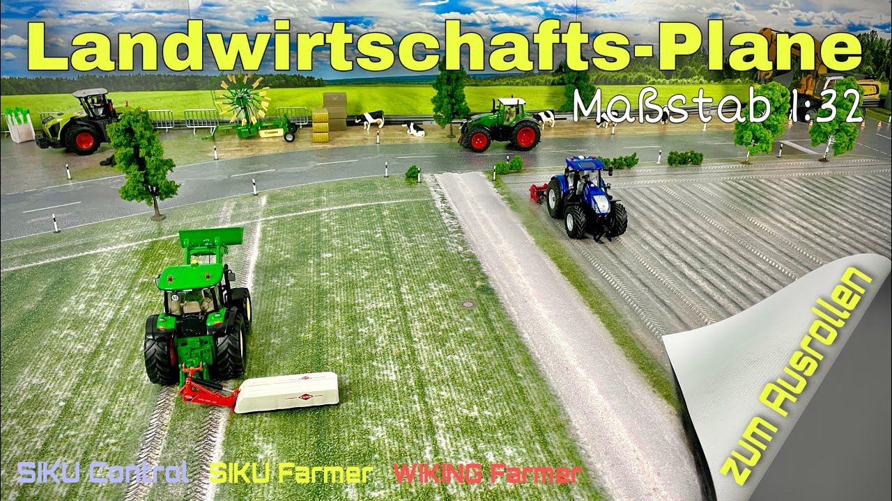 realistische Landwirtschafts-Spiel-Plane zum Ausrollen 