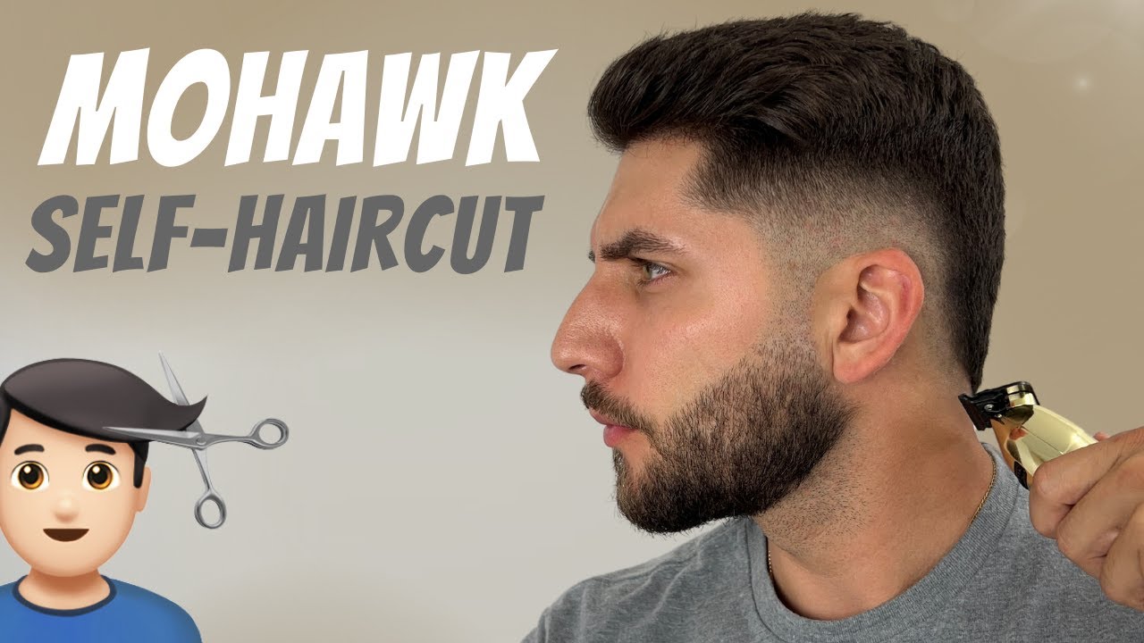 ASMR Mohawk Self-Haircut Tutorial w/ Beard Fade | How To Cut Your Own Hair | Intermediate Level