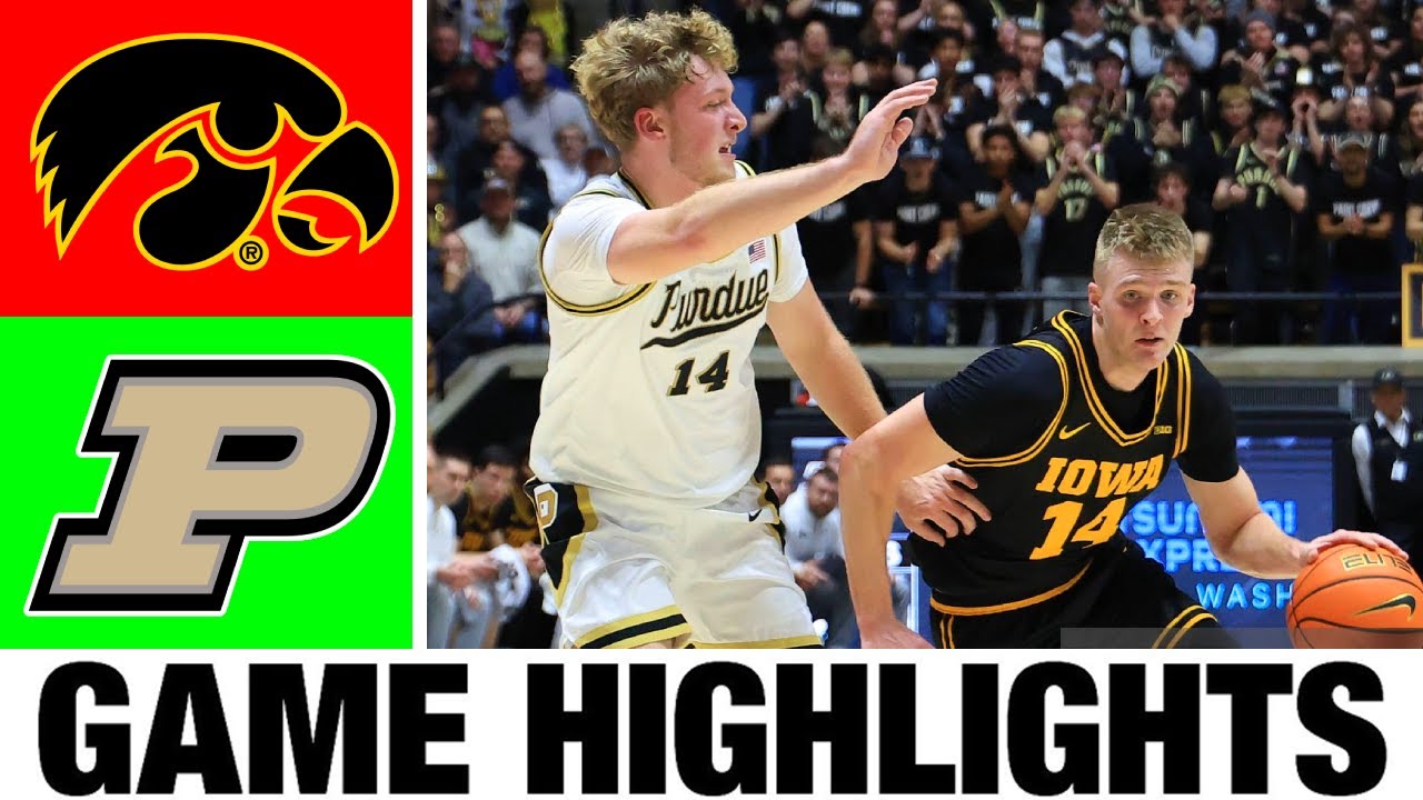 #5 Purdue vs Iowa Highlights | Men's Basketball | College Basketball 2025