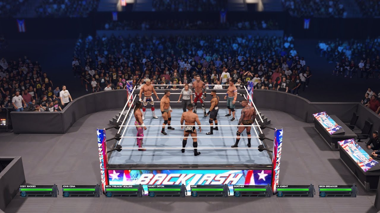 Only One Can Be Called GOAT | Legendary 8-Man Elimination Match – WWE 2K24