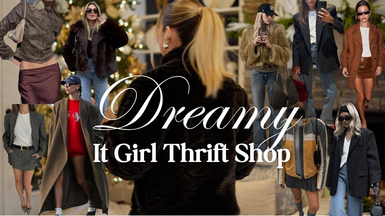 MY DREAM THRIFT TRIP | Christmas Thrift with Me and Try on Haul | Capsule Wardrobe Style