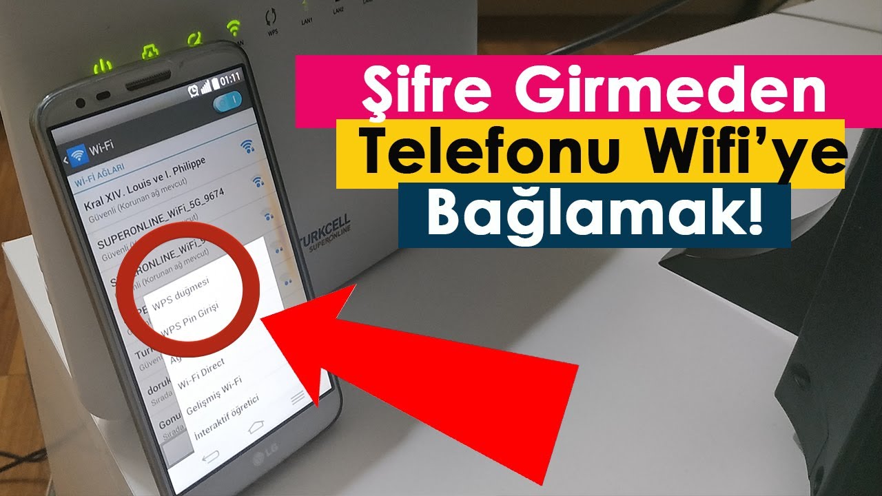 Şifre Girmeden Telefonu Wifi&rsquo;ye Bağlamak!!!