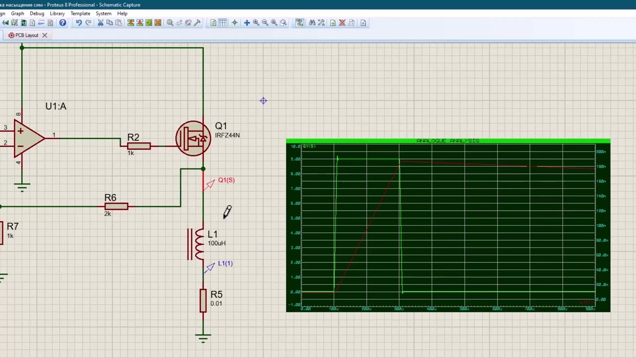 Прибор для измерения тока насыщения на STM32