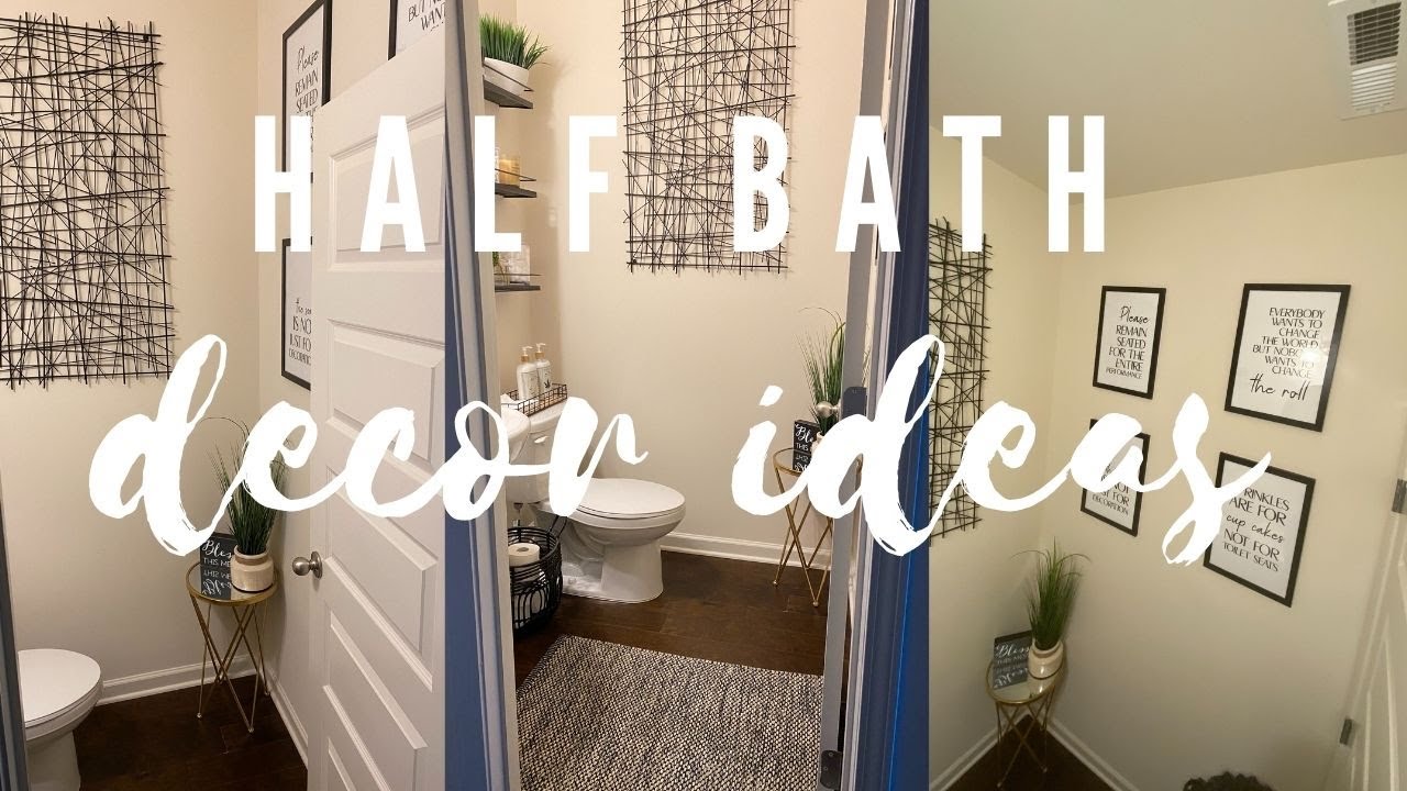 Half Bath Decor Decorating Ideas | Powder Room Decor | Contemporary Bathroom