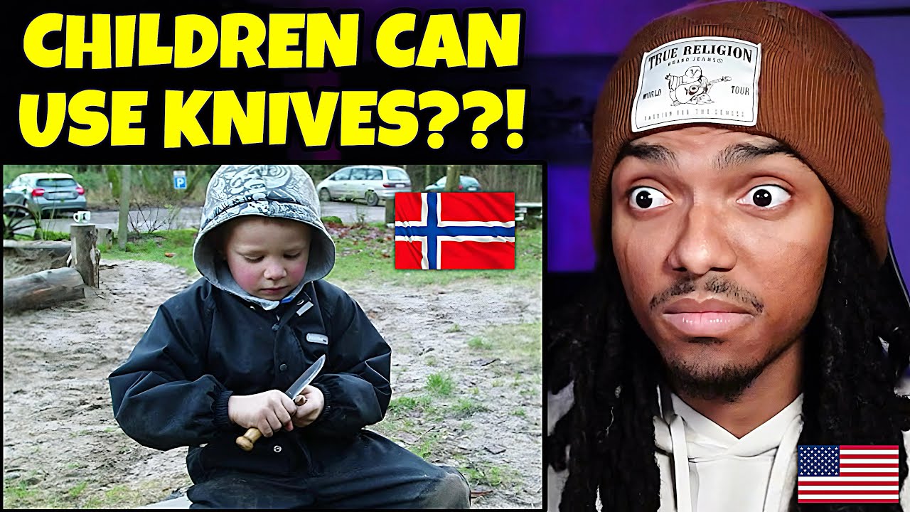 AMERICAN REACTS to How Norwegians Raise Their Kids 🇳🇴