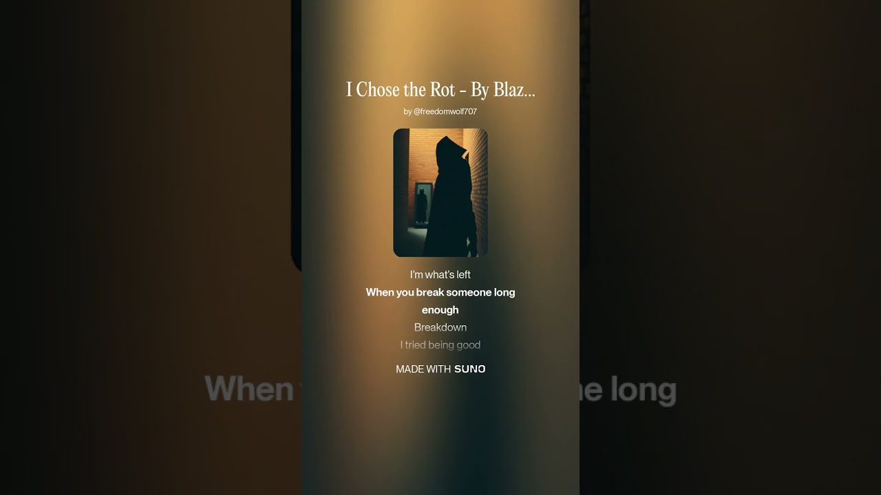 I Chose the Rot   By Blaze Reed