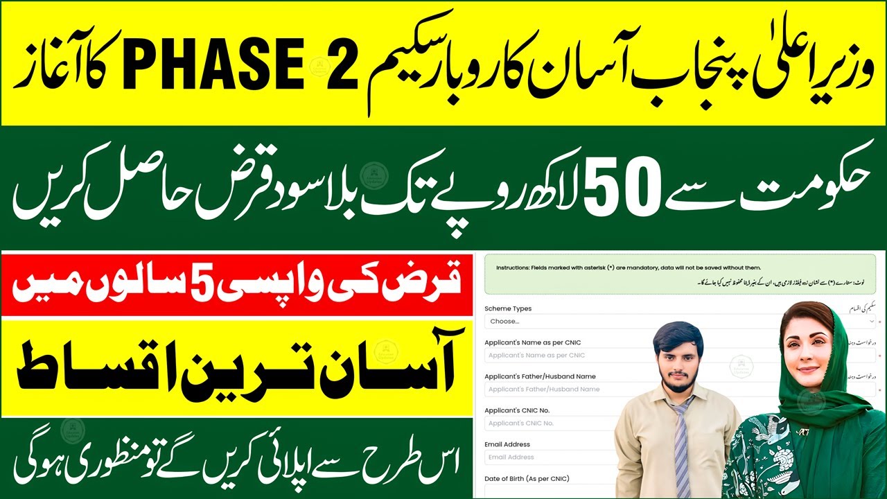 CM Punjab Loan Scheme 2025 Apply Online | Interest Free Business Loan | Complete Application Guide
