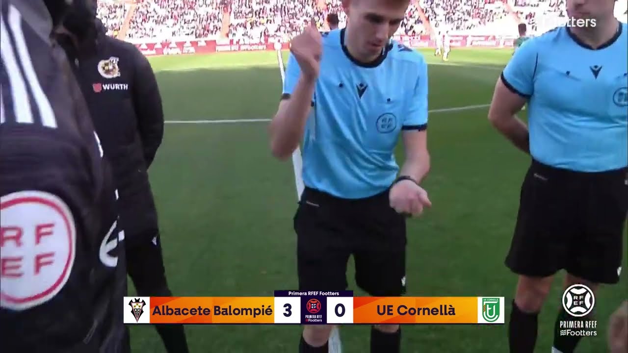 Primera RFEF. Temp. 2021-22. JORN.23. ALBACETE BALOMPIÉ 3 - U.E. CORNELLÁ 0