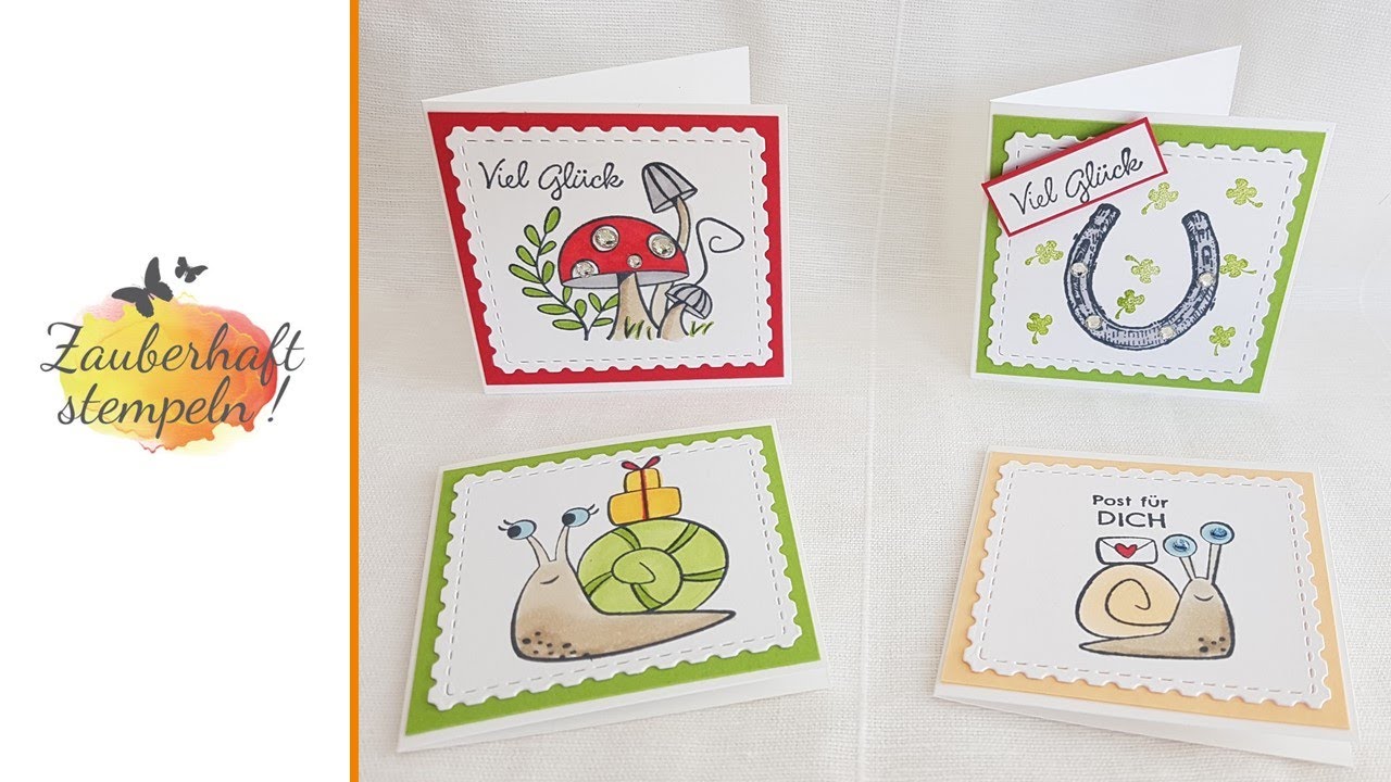 Abschiedsprojekte | Teil 4 | Schneckenpost | Ride the Range | Ovale Grüße | Minikarte | Stampin' Up!
