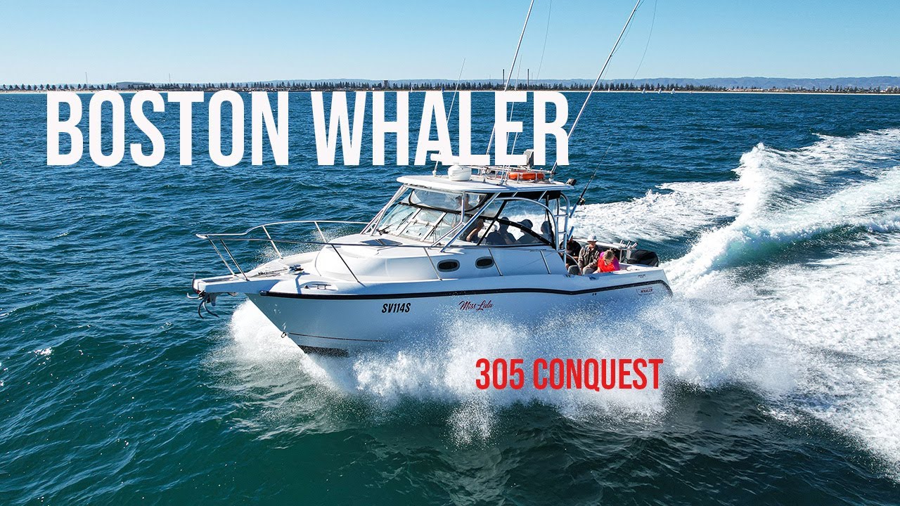 Boston Whaler 305 Conquest — американский спортивный рыболовный монстр — компактная лодка с мощны...