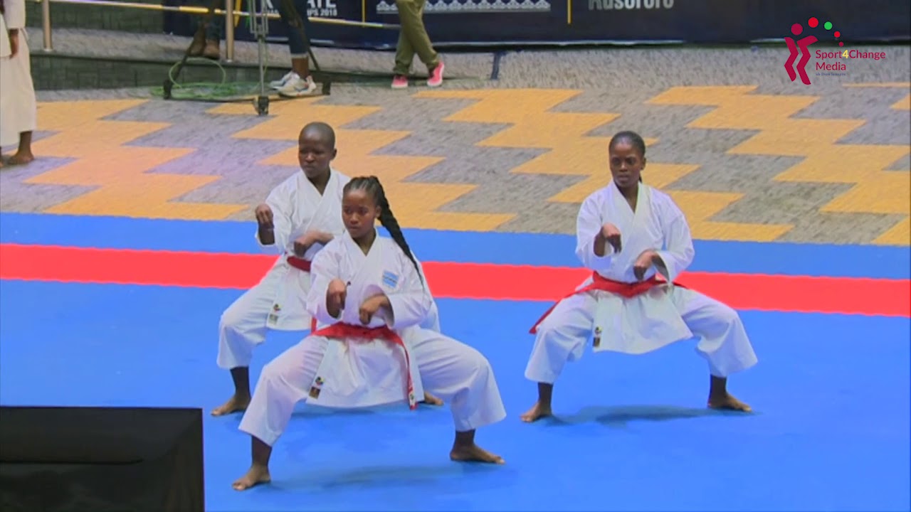 Kata Suparimpei By Botswana W.T VS Kata Unsu By Cameroun W.T || African Karate Championships 2018.