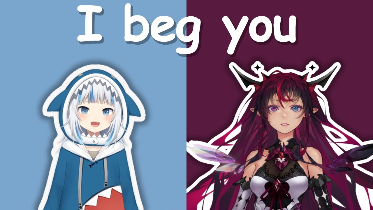 【Hololive Song / Gura and IRyS Duet 合唱 Sing】Aimer - I beg you (with Lyrics)