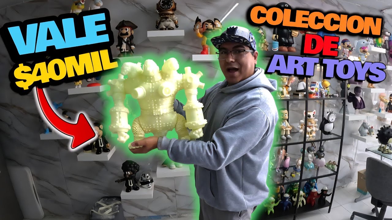 QUE ES EL ART TOY? Erick nos platica y muestra su VALIOSA COLECCI&Oacute;N de ART-TOYS #coleccionista #toys
