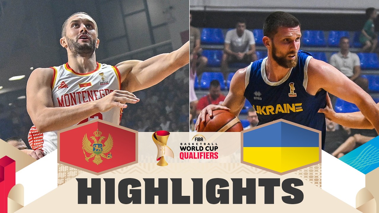 Montenegro 🇲🇪 v Ukraine 🇺🇦 | Highlights | FIBA Basketball World Cup 2027 European Qualifiers