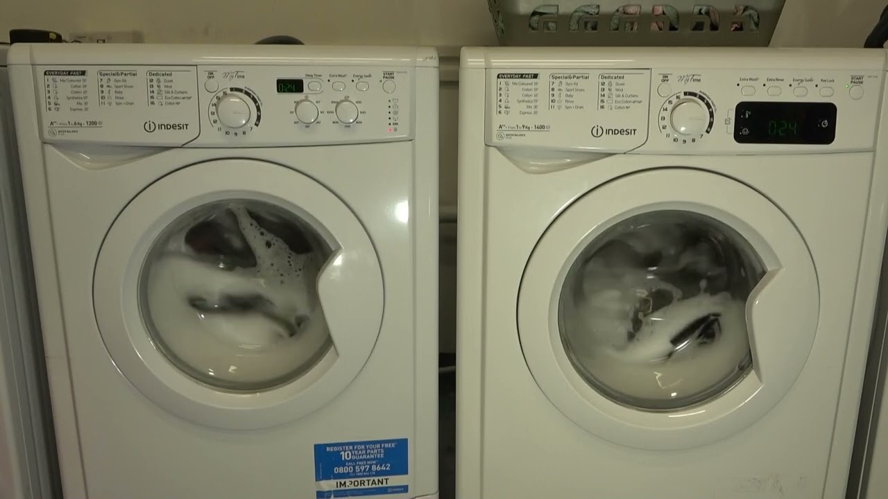 Wash Race - Indesit Mytime 6kg vs Indesit Mytime 9kg / Mix 30'