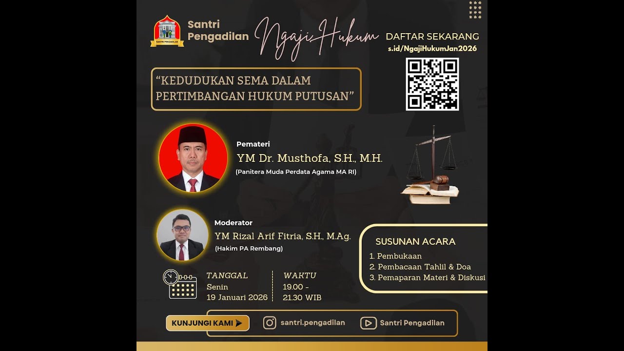 Salinan dari Kedudukan SEMA dalam pertimbangan hukum