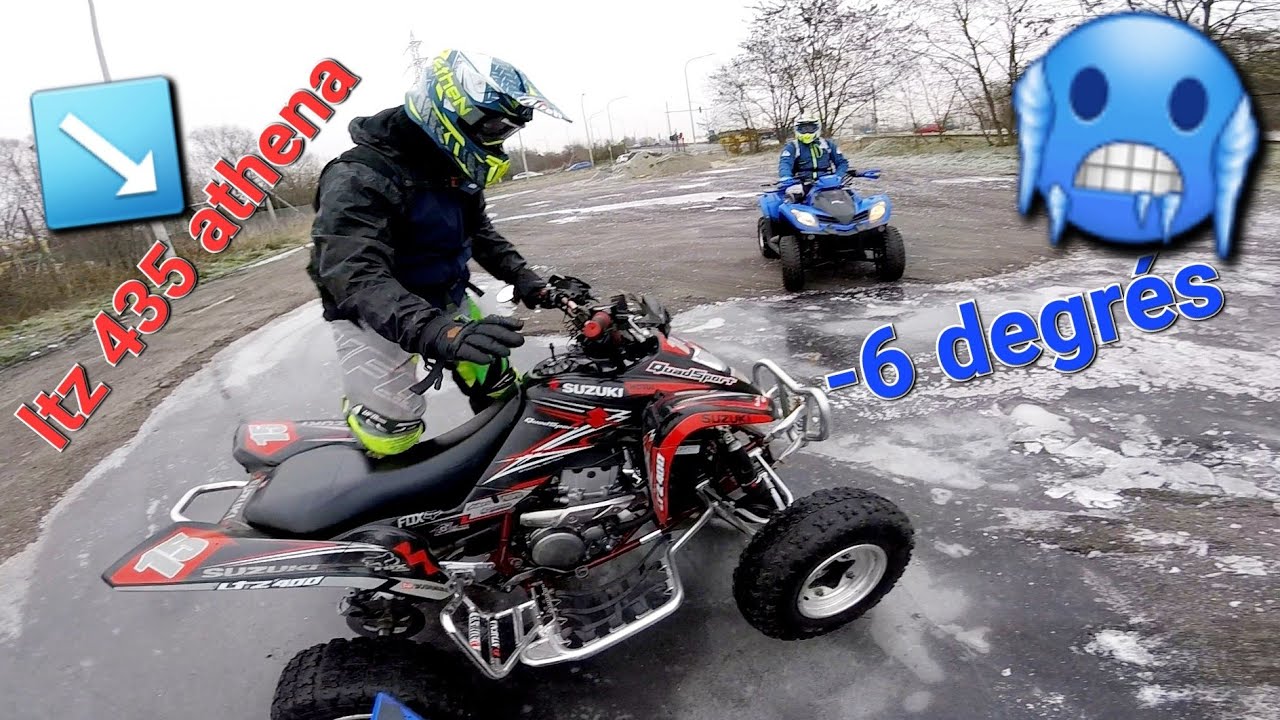 -6 degrés on sort les quads , un ltz 400 kit athena 435 qui marche fort on perd le