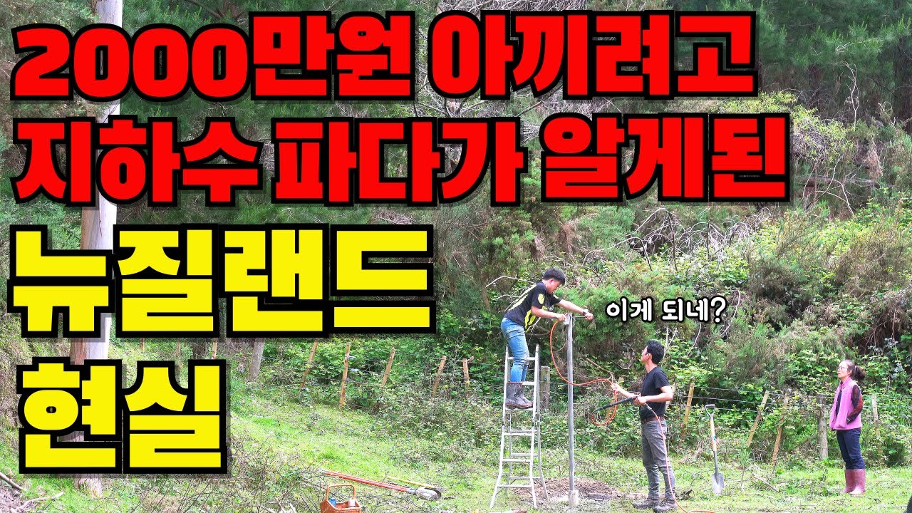 뉴질랜드에서 지하수 파기 2번째 도전의 결과는? 유튜브 3주년 기념 여행