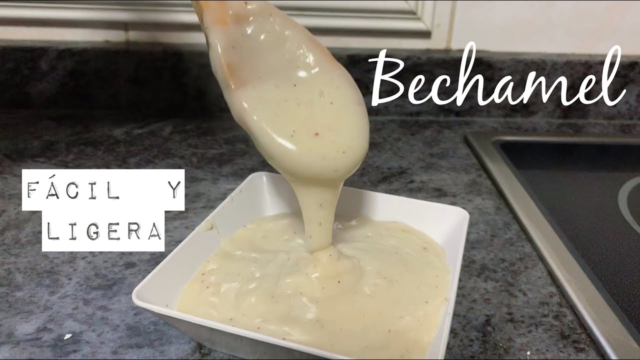 Bechamel con maicena | S&uacute;per ligera (Sin gluten)