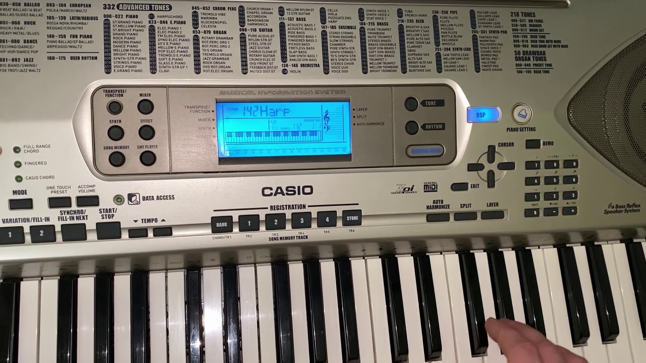 Сasio CTK 900 Preset Sound and Sound Check