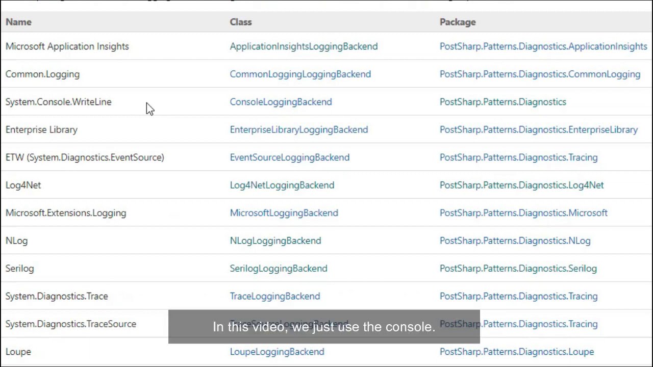 Adding highly detailed logging to your .NET projects with PostSharp Logging