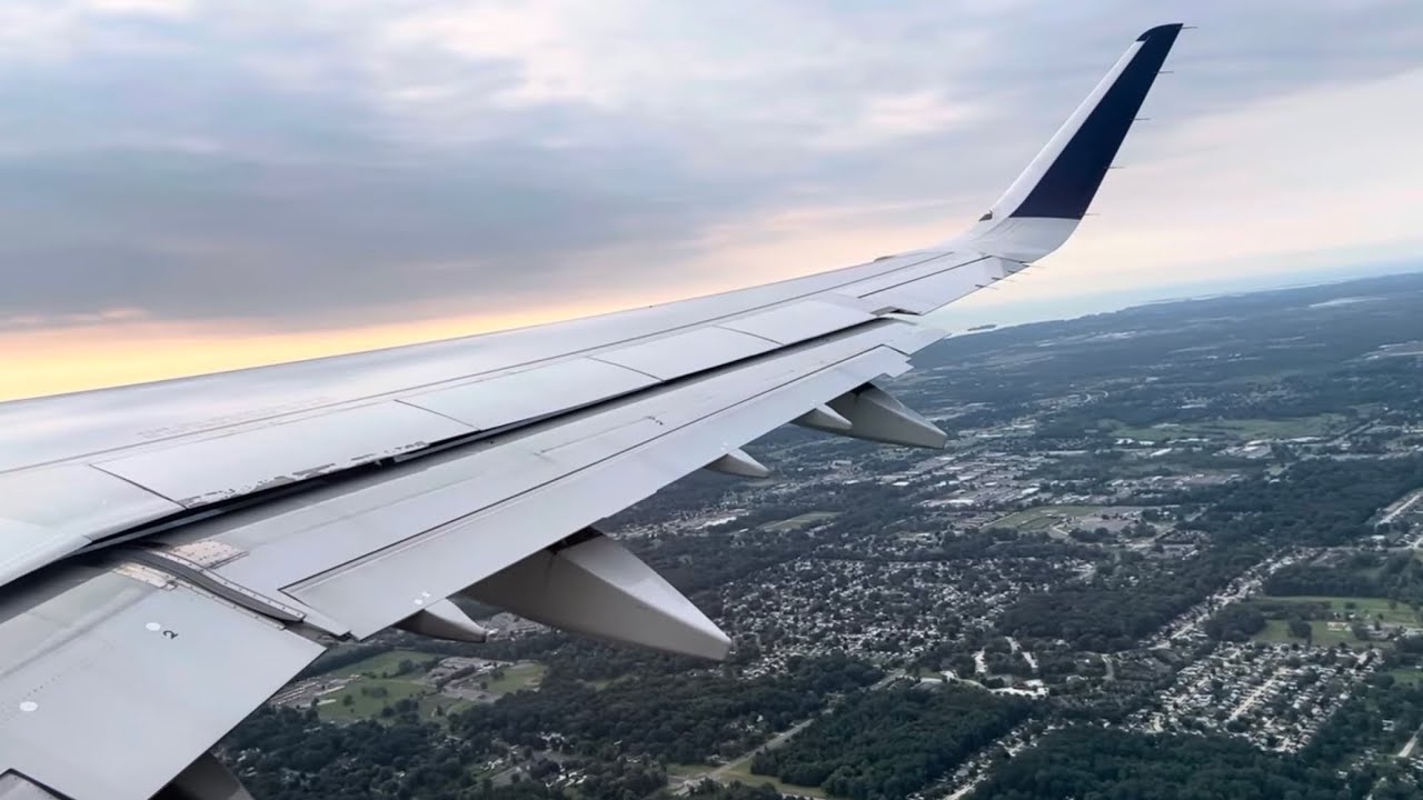 Delta Airbus A321 Pushback, Taxi, and Takeoff from Detroit (DTW)